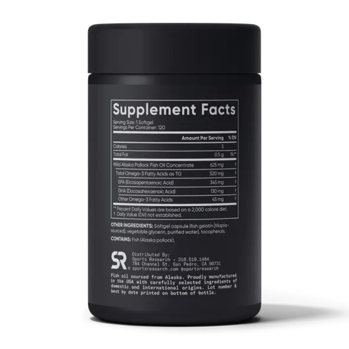 Риб'ячий жир Омега-3 Аляска 625 мг - 120 міні-м'яких капсул