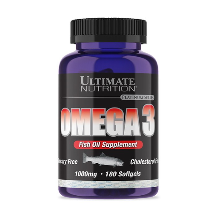 Жирні кислоти Ultimate Omega 3 18:12 Softgels, 180 капсул