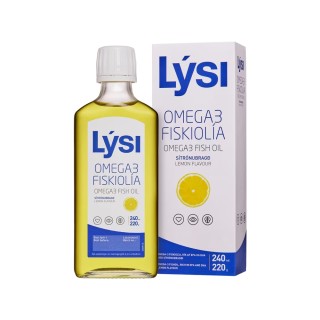 Жирні кислоти Lysi Omega-3 Fish Oil, 240 мл Лимон