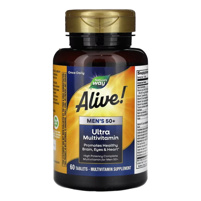 Ультрамультивітамінний комплекс для чоловіків 50+, що приймається один раз на день - 60 таблеток