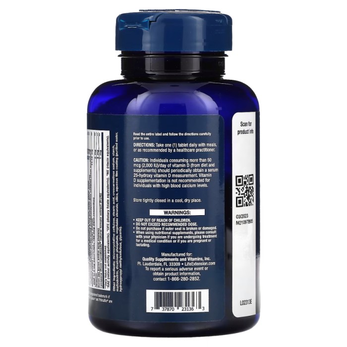 Витамины и минералы Life Extension One-Per-Day, 60 таблеток