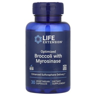 Натуральная добавка Life Extension Optimized Broccoli and Myrosinase, 30 вегакапсул
