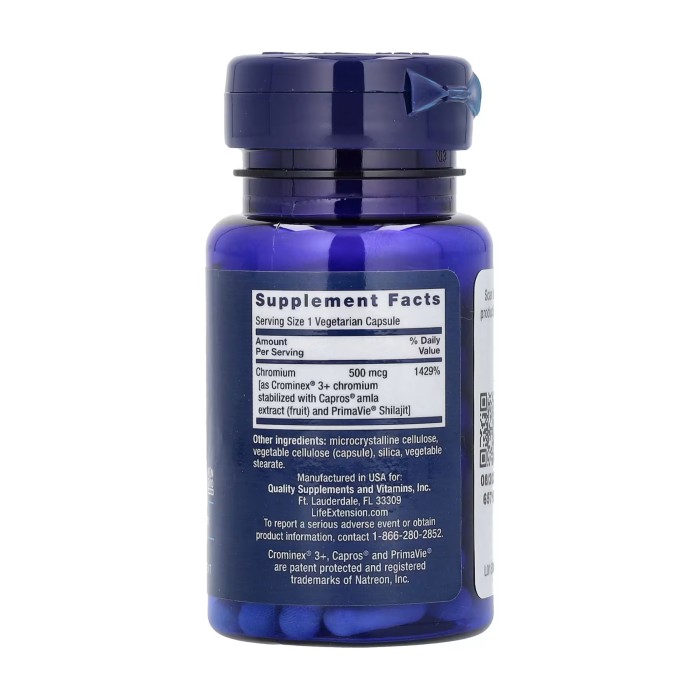 Оптимізований хром з Crominex® 3+ 500 мкг - 60 капсул