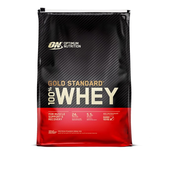 Протеїн Optimum Gold Standard 100% Whey, 4.5 кг Полуниця