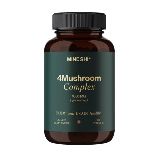 Комплекс 4Mushroom 1000 мг - 60 вегетаріанських капсул
