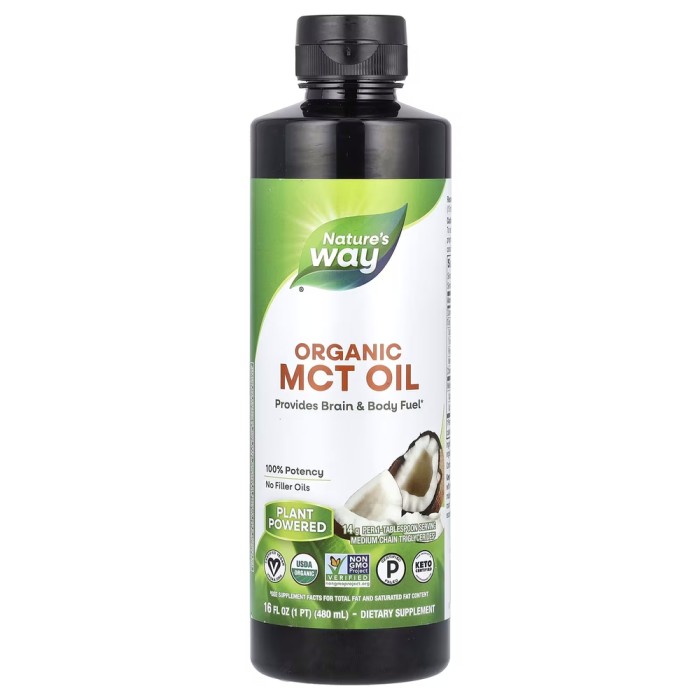 Натуральна добавка Nature's Way Organic MCT Oil, 480 мл