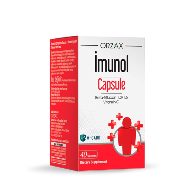 Вітаміни та мінерали Orzax Imunol Capsule, 40 капсул