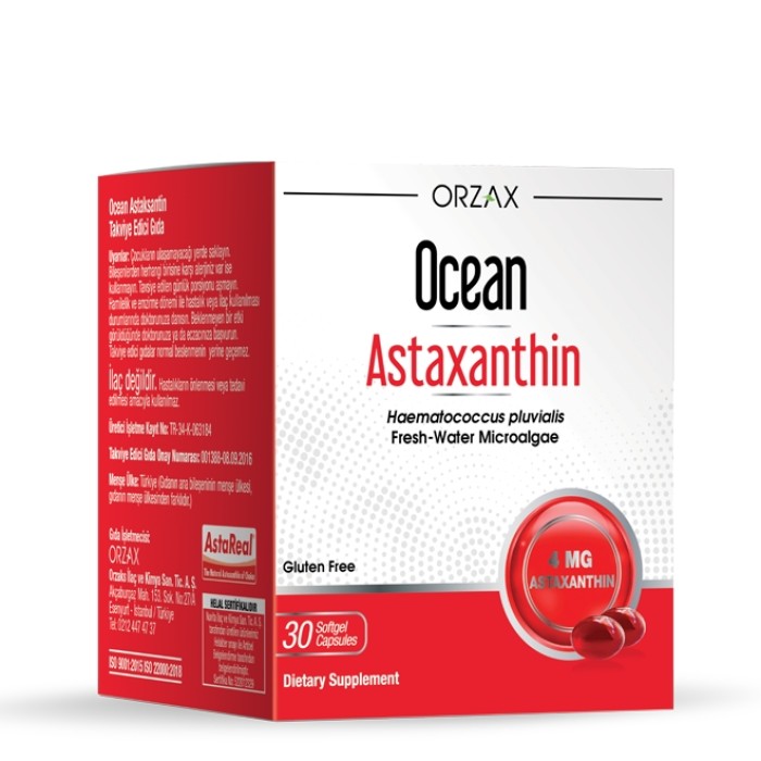 Натуральна добавка Orzax Ocean Astaxanthin, 30 капсул