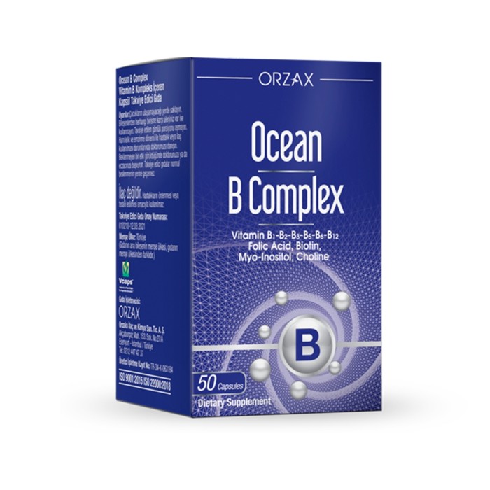 Вітаміни та мінерали Orzax Ocean B-Complex, 50 капсул