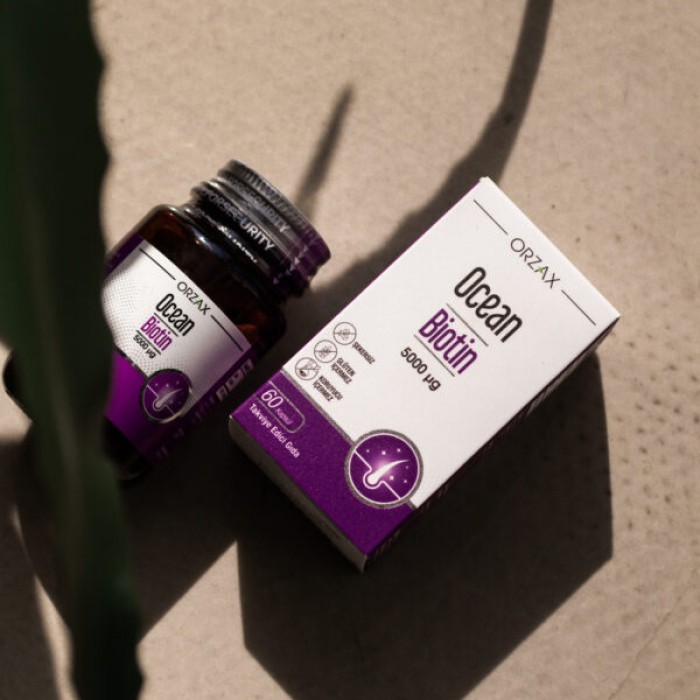 Вітаміни та мінерали Orzax Ocean Biotin 5000 mcg, 60 капсул