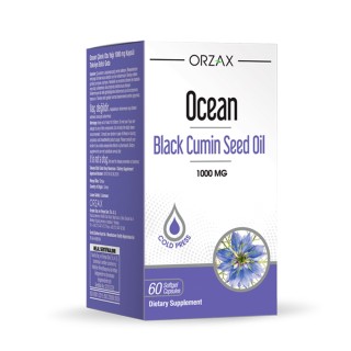 Натуральна добавка Orzax Ocean Black Cumin Seed Oil 1000  mg, 60 капсул
