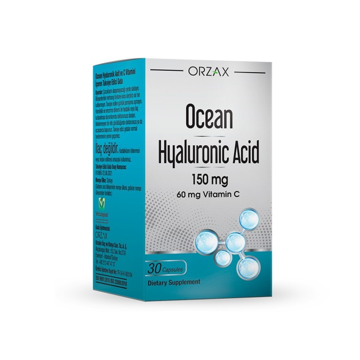 Препарат для суставов и связок Orzax Ocean Hyaluronic Acid 150 mg, 30 капсул