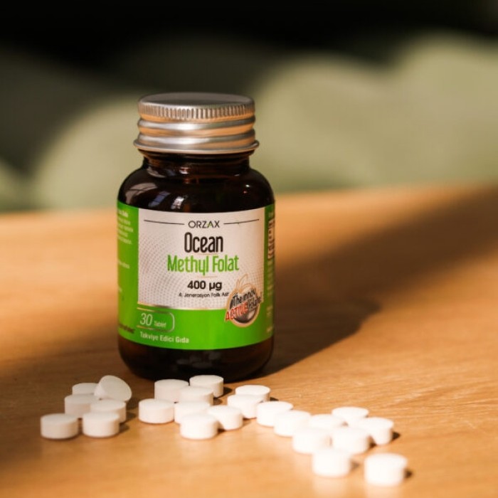 Вітаміни та мінерали Orzax Ocean Methly Folat 400 mcg, 30 таблеток