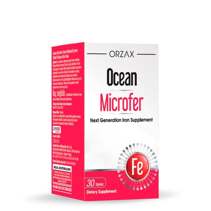 Вітаміни та мінерали Orzax Ocean Microfer, 30 таблеток