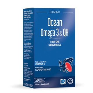 Жирные кислоты Orzax Ocean Omega-3 & QH, 30 капсул