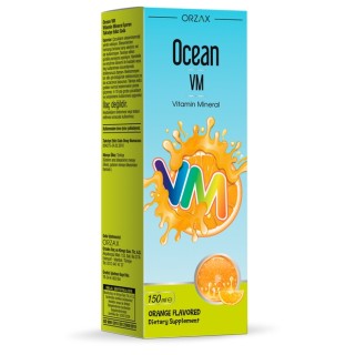 Вітаміни та мінерали Orzax Ocean VM Syrup, 150 мл Апельсин