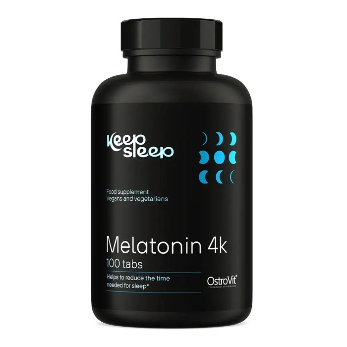 Натуральна добавка OstroVit Keep Sleep Melatonin 4K, 100 таблеток