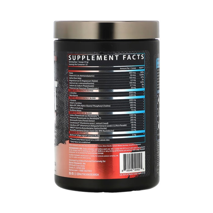 Outlift Burn - 413.6 г Червоний білий та «Америка»