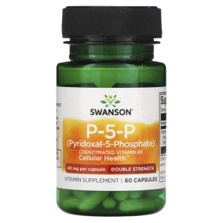 Вітаміни та мінерали Swanson P-5-P 40 mg Double Strength, 60 капсул