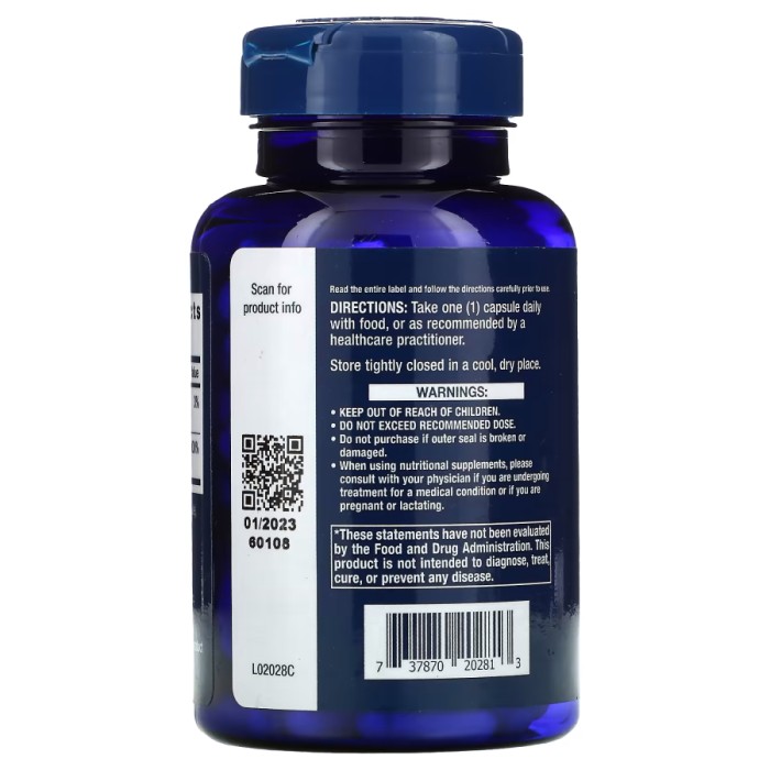 Вітаміни та мінерали Life Extension Pantothenic Acid 500 mg, 100 вегакапсул