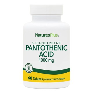 Вітаміни та мінерали Natures Plus Pantothenic Acid 1000 mg, 60 таблеток