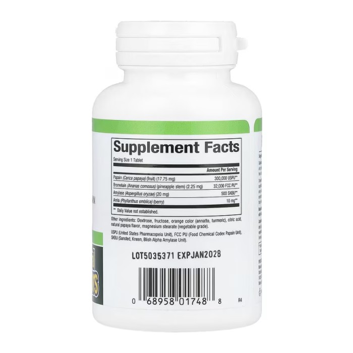 Ферменты папайи - 60 таблеток