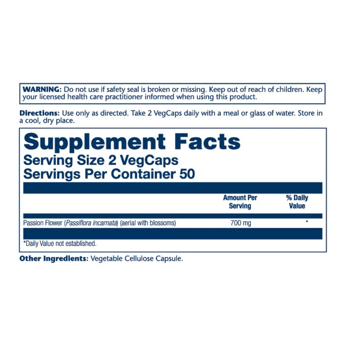 Пасифлора 700 мг - 100 капсул