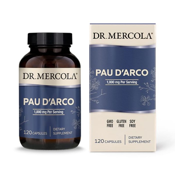 Натуральна добавка Dr. Mercola Pau d'Arco, 120 капсул