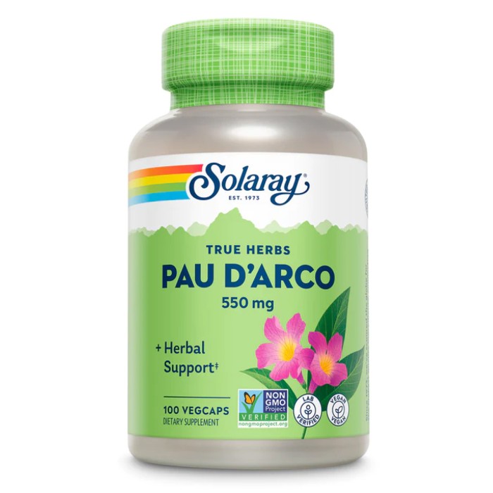 Pau D'Arco Bark 550mg - 100 vcaps (Пошкоджена кришка)