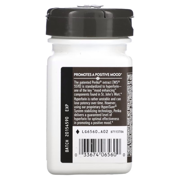 Натуральна добавка Nature's Way Perika St. John's Wort, 60 таблеток