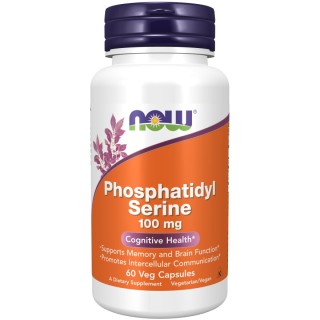 Аминокислота NOW Phosphatidyl Serine 100 mg, 60 вегакапсул