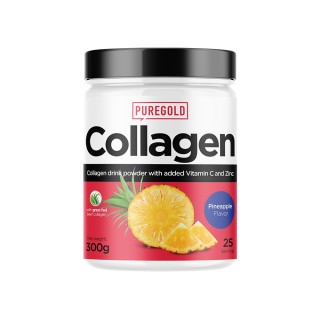 Препарат для суглобів і зв'язок Pure Gold Protein Collagen, 300 грам Ананас