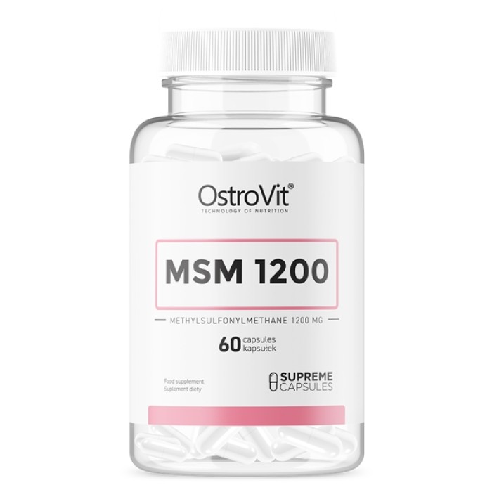 Препарат для суставов и связок OstroVit MSM 1200, 60 капсул