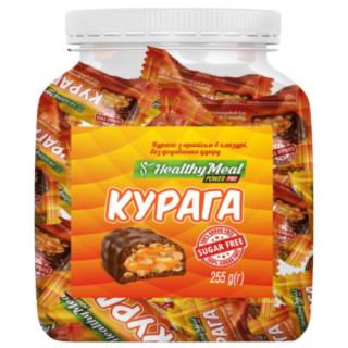 Здорове харчування - 255г Курага з арахісом в глазурі