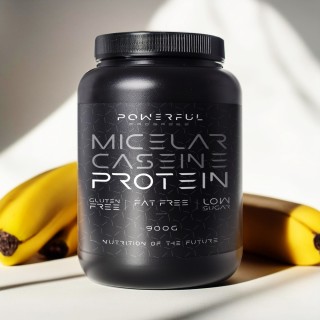 Протеїн Powerful Progress Micelar Caseine Protein, 900 грам Банан