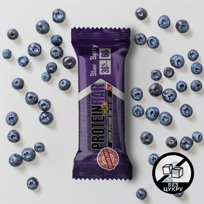 Батончик Power Pro 36% Sugar Free, 60 грам Ягоди