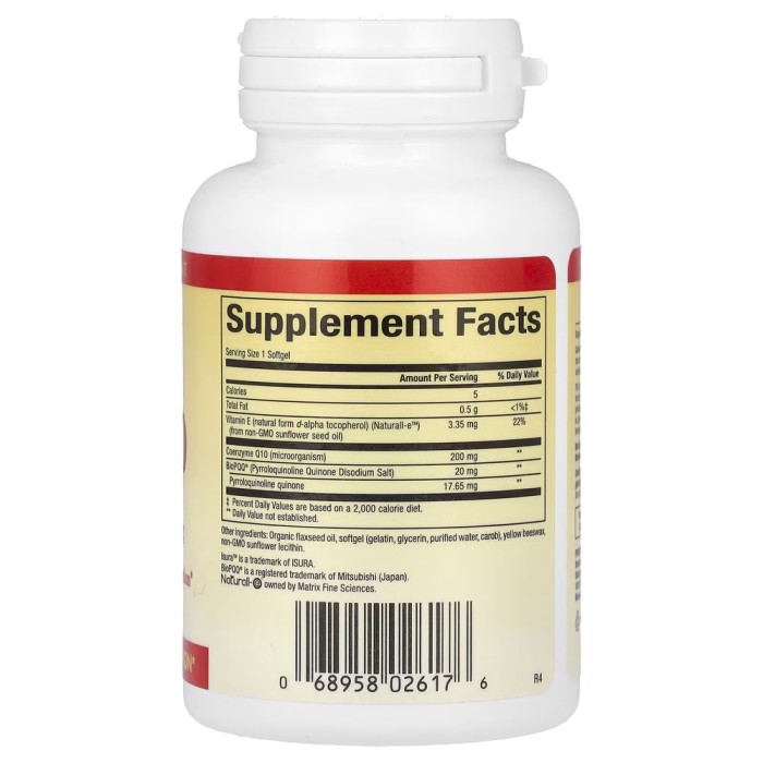 Вітаміни та мінерали Natural Factors PQQ-10, 30 капсул