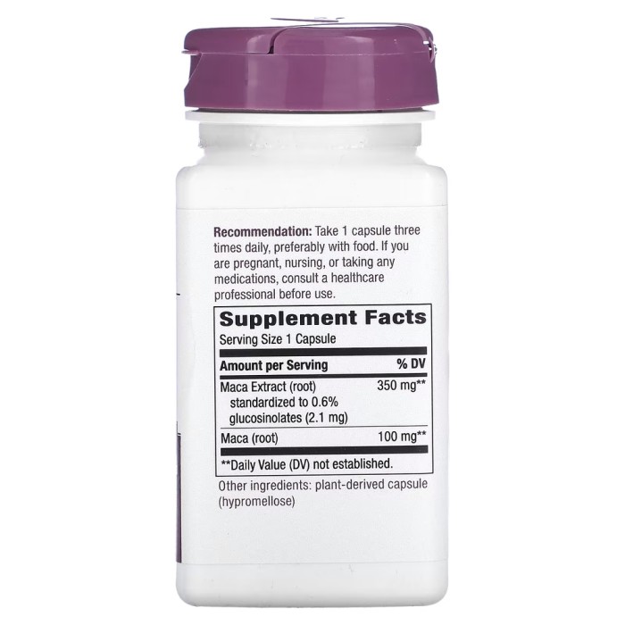 Натуральна добавка Nature's Way Premium Extract Maca 350 mg, 60 вегакапсул