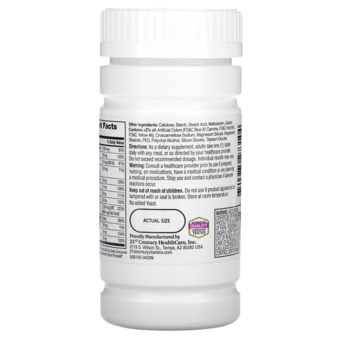 Витамины и минералы 21st Century PreNatal, 60 таблеток