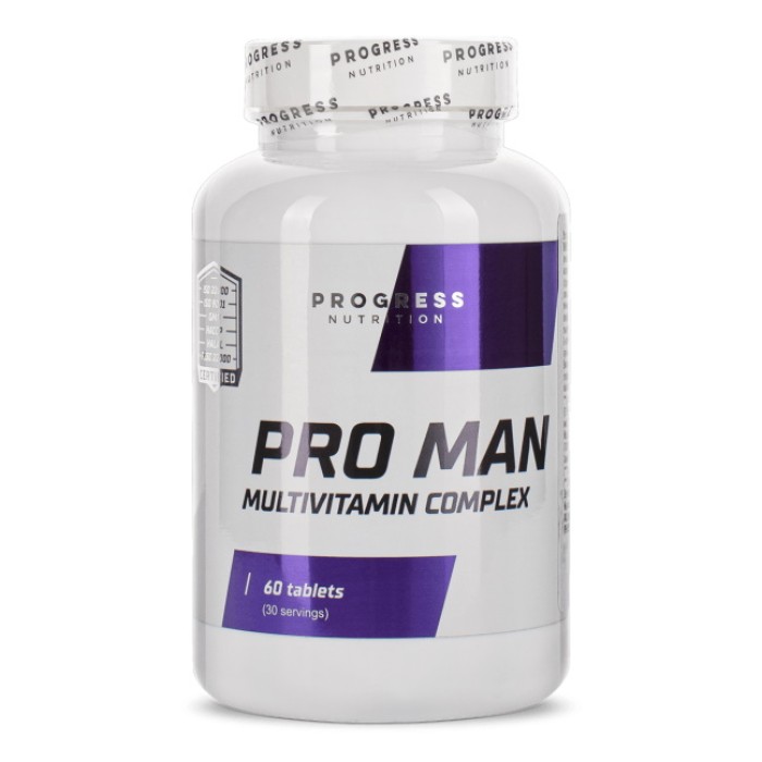 Вітаміни та мінерали Progress Nutrition Pro Man, 60 таблеток