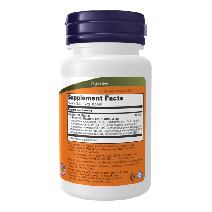 Probiotic-10™ 25 мільярдів - 100 вегетаріанських капсул