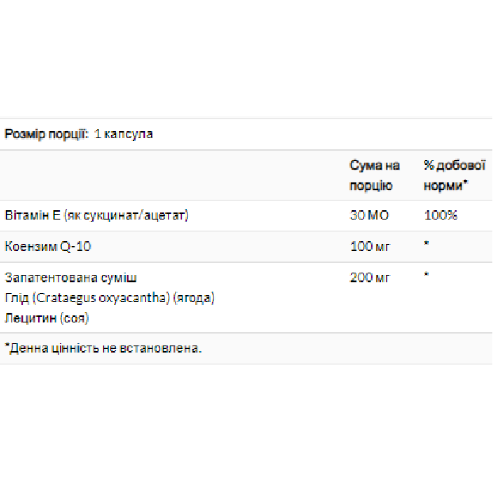 Чистий CoQ10 30 мг - 60 вегетаріанських капсул