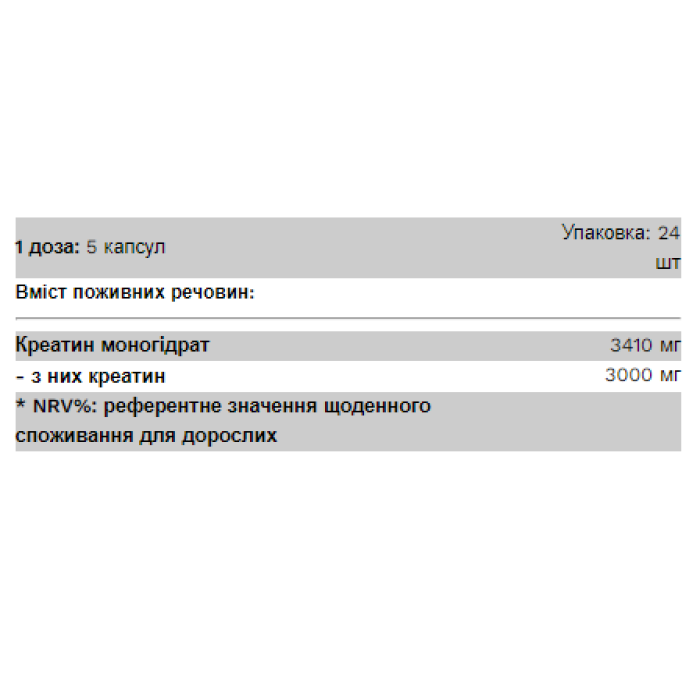 Креатин - 120 капсул