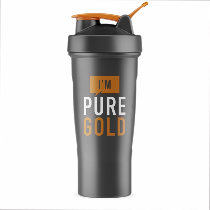 Шейкер - 700 мл сірого кольору