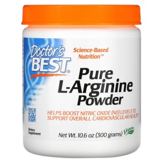 Амінокислота Doctor's Best Pure L-Arginine Powder, 300 грам