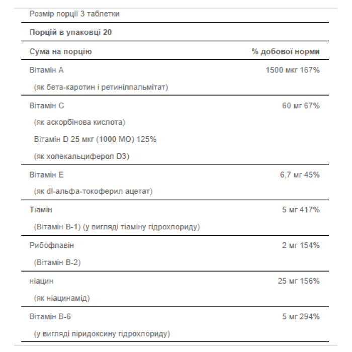 Формула для волосся, шкіри та нігтів Колаген типу 1 та 3 - 60 капсул
