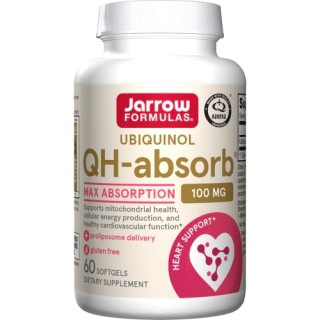 Натуральна добавка Jarrow Formulas Ubiquinol QH-Absorb 100 mg, 60 капсул