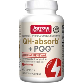 Вітаміни та мінерали Jarrow Formulas Ubiquinol QH-Absorb + PQQ, 30 капсул