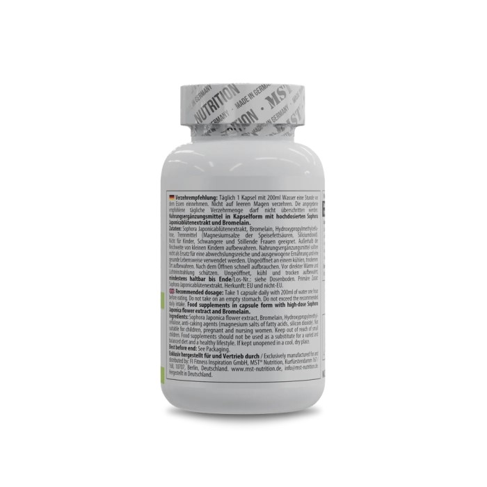 Натуральна добавка MST Quercetin Bromelain, 60 капсул