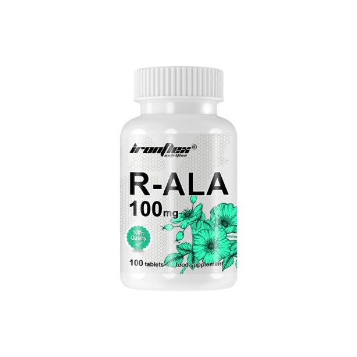 Натуральна добавка IronFlex R-ALA 100 mg, 100 таблеток